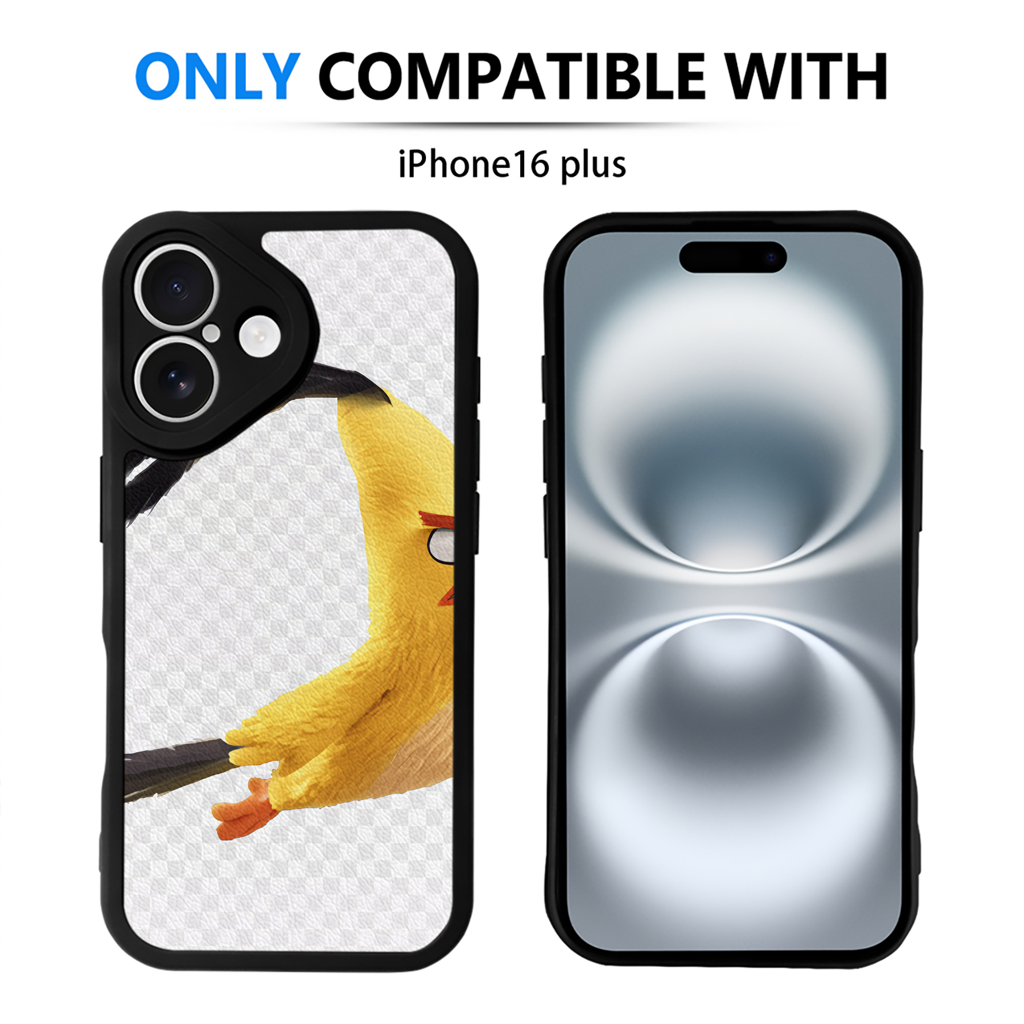 （画像用） Angry Birds アングリーバード 【iPhone 16シリーズ対応】シリコンスマホケース（レザー調） 材質：シリコン